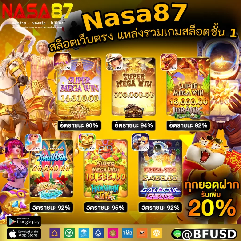 Nasa87 สล็อตเว็บตรง แหล่งรวมเกมสล็อตชั้น 1